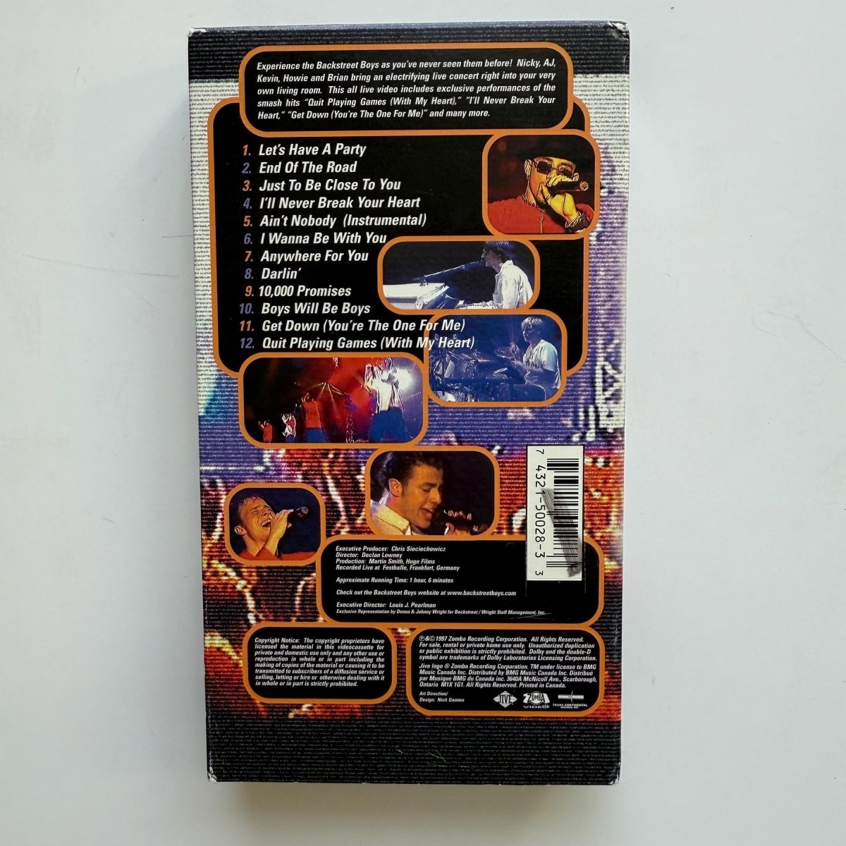 Backstreet Boys Live in Concert VHS 1997 - Movies - ThrowbackBuys - NostalgicEpisodes
