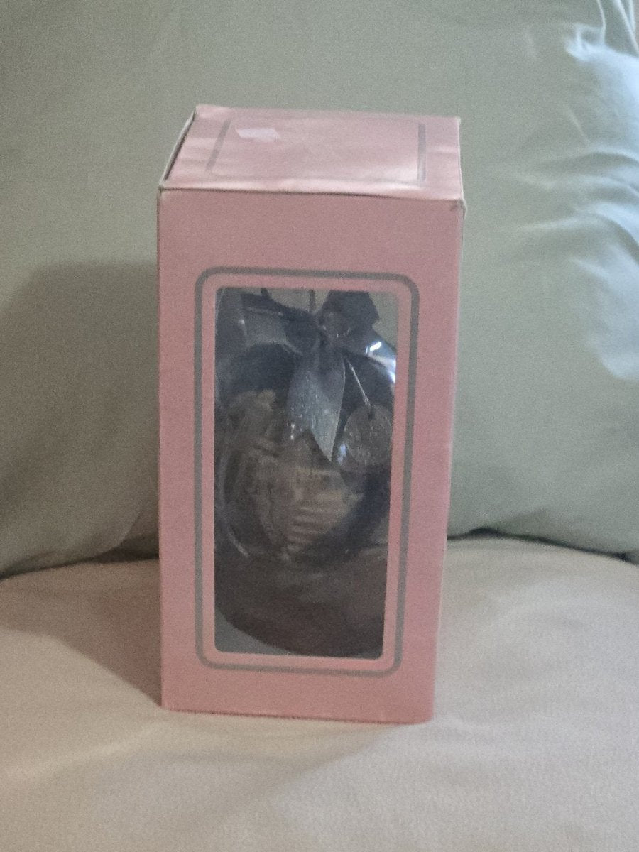 Barbie 1998 Holiday 4" Decoupage Ornament With Wooden Ornament Stand - Ornaments - ThrowbackBuys - Amanda's Awesome Finds