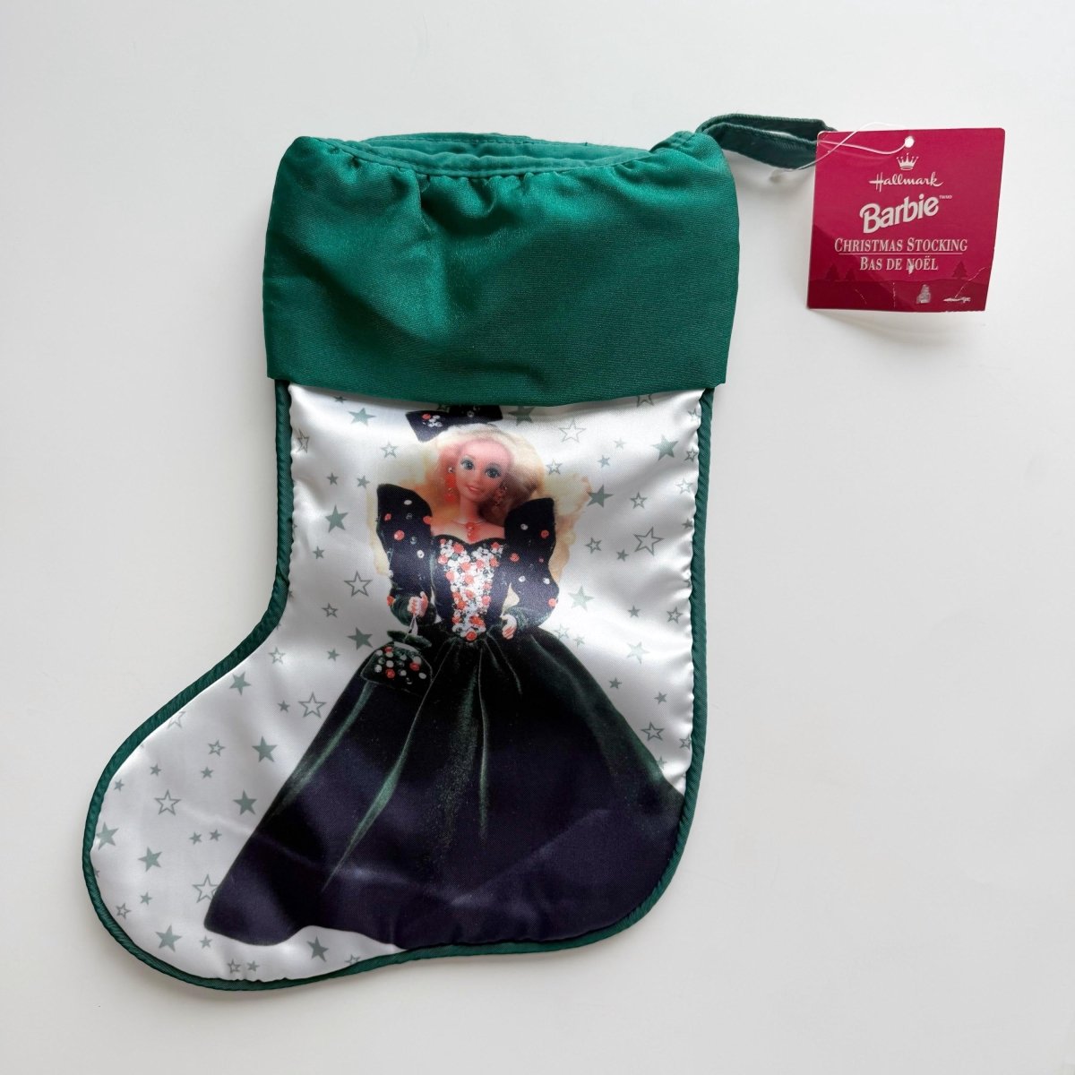Barbie Christmas Stocking 1995 Mattel Hallmark - Stockings - ThrowbackBuys - NostalgicEpisodes