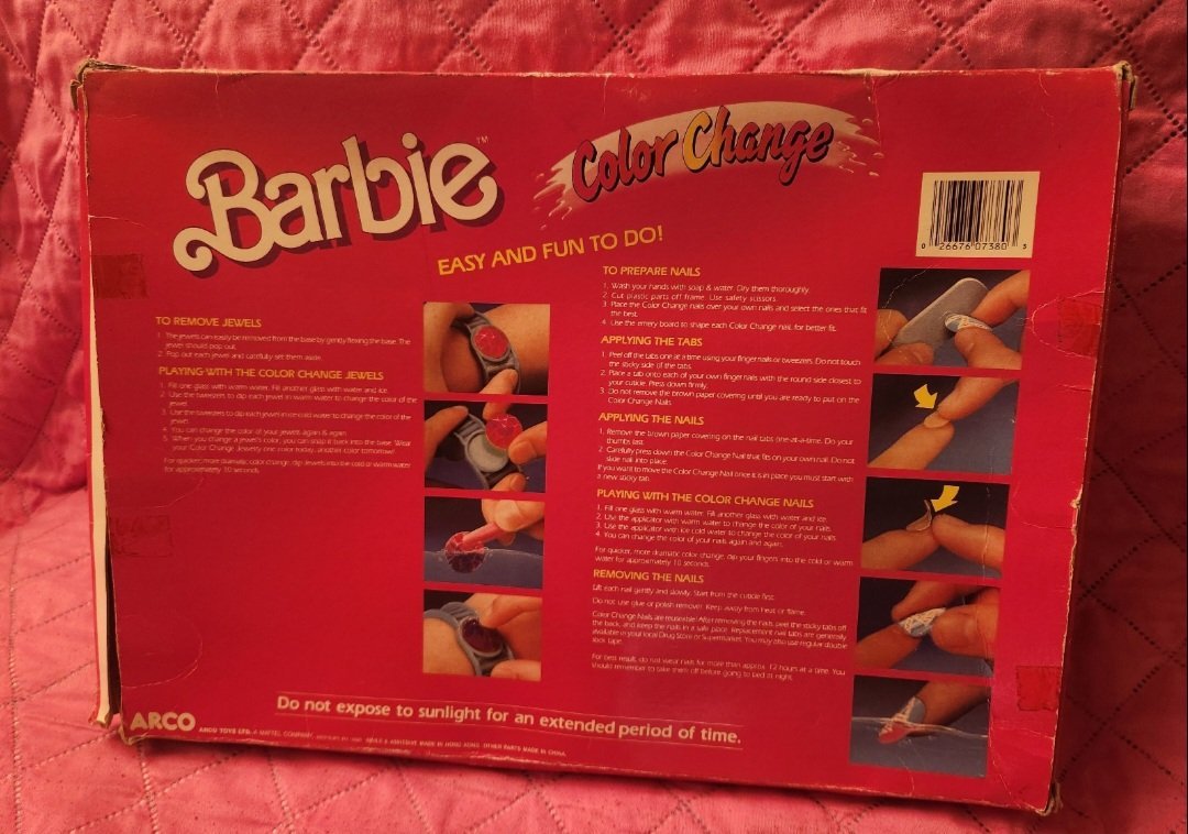 Barbie Coloring Changing Nail Set NWT - Accessories - ThrowbackBuys - Forevertreasuresthrift