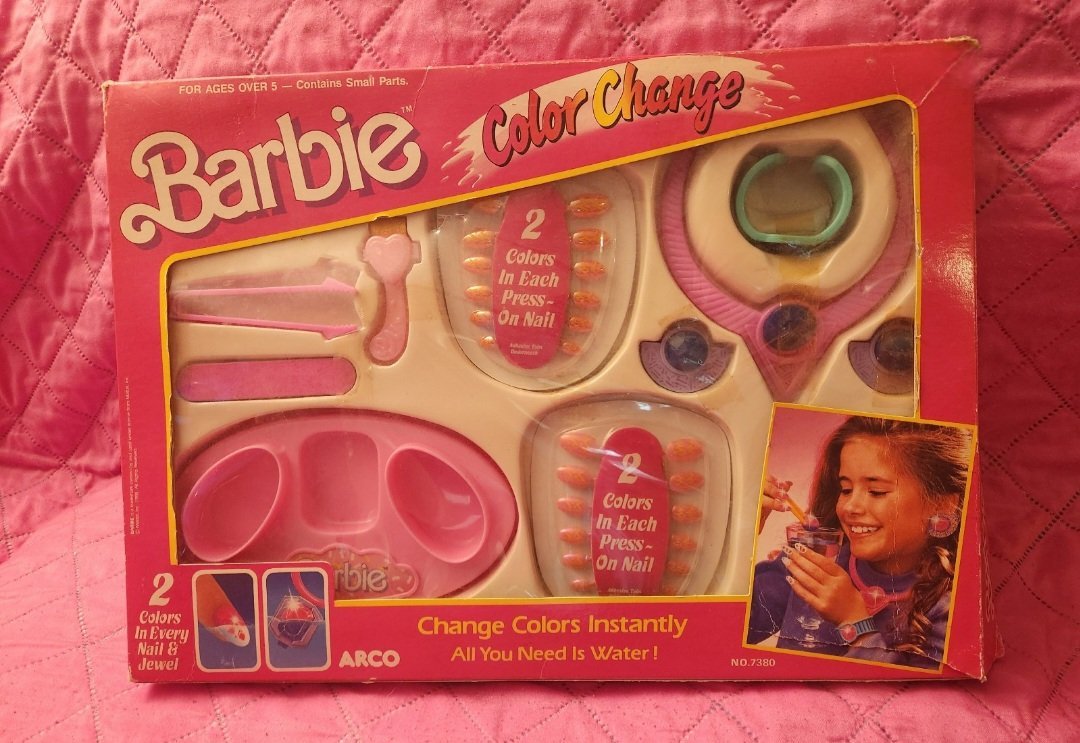 Barbie Coloring Changing Nail Set NWT - Accessories - ThrowbackBuys - Forevertreasuresthrift