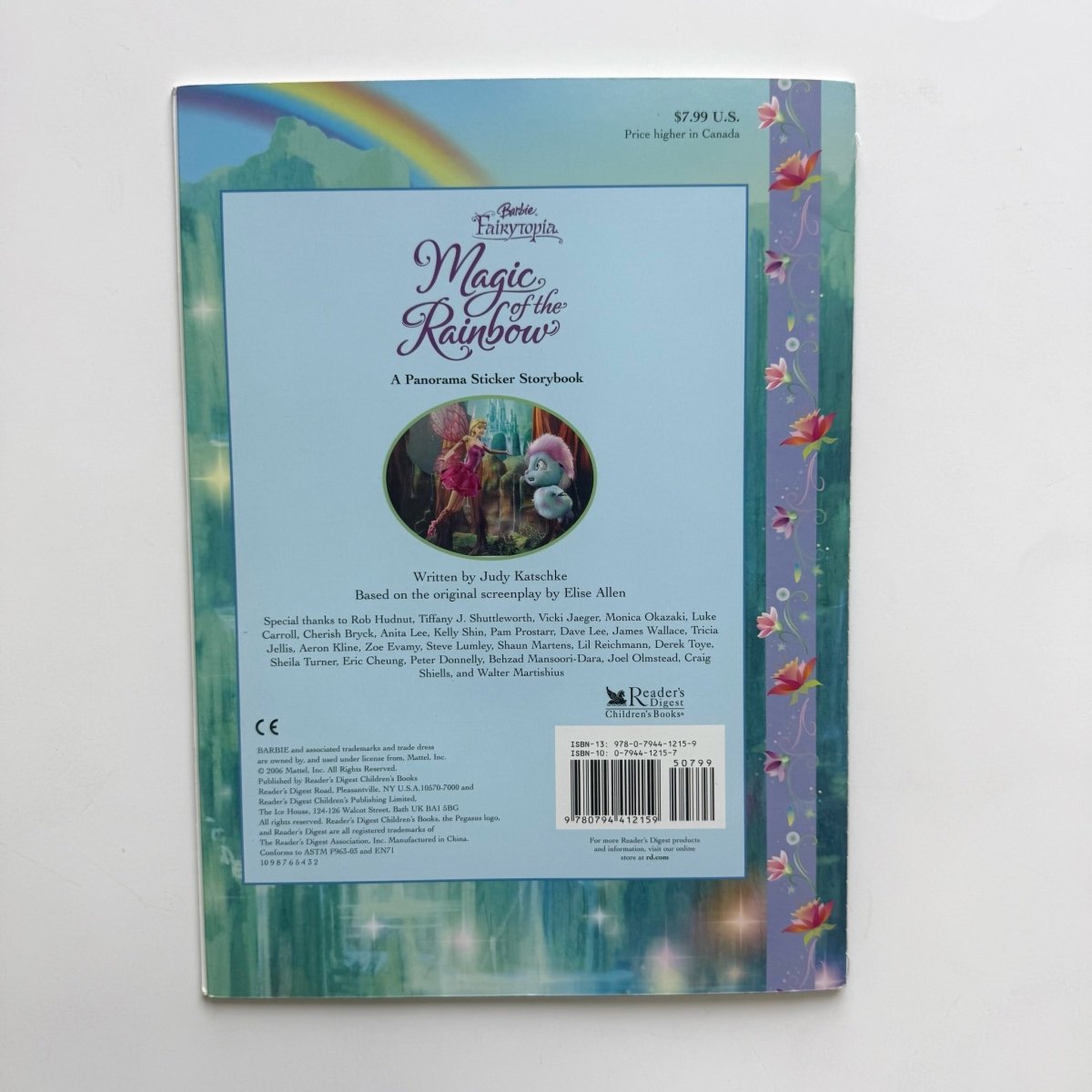 Barbie Fairytopia Magic of the Rainbow Sticker Storybook 2006 - Books - ThrowbackBuys -NostalgicEpisodes