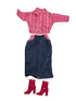Barbie Fashons Barbie Logo Jacket, Skirt & Boots - Pink & Denim 47603 - 2001 - Dolls - ThrowbackBuys - Abunnysvintageco