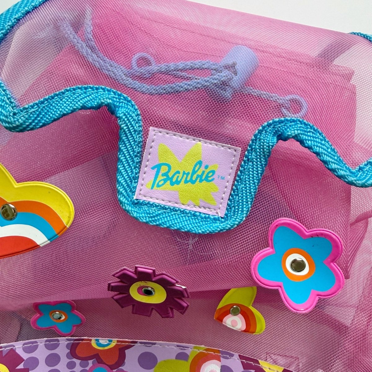 Barbie Mesh Backpack Y2K Flowers Beach Bag - Backpack - ThrowbackBuys - Nostalgicepisodes