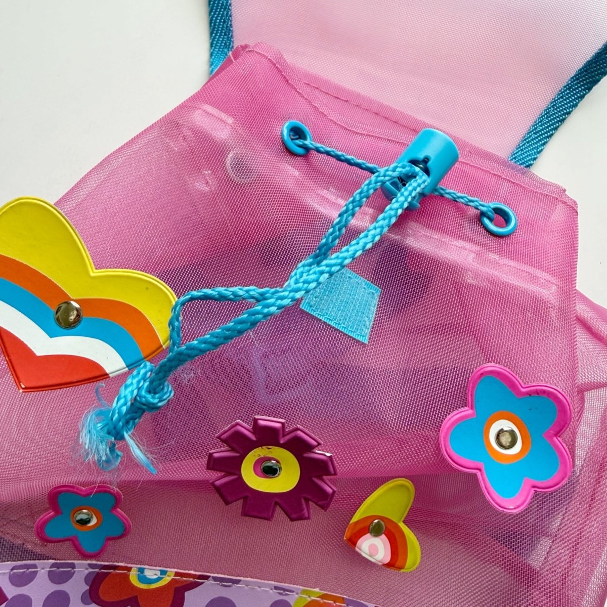 Barbie Mesh Backpack Y2K Flowers Beach Bag - Backpack - ThrowbackBuys - Nostalgicepisodes