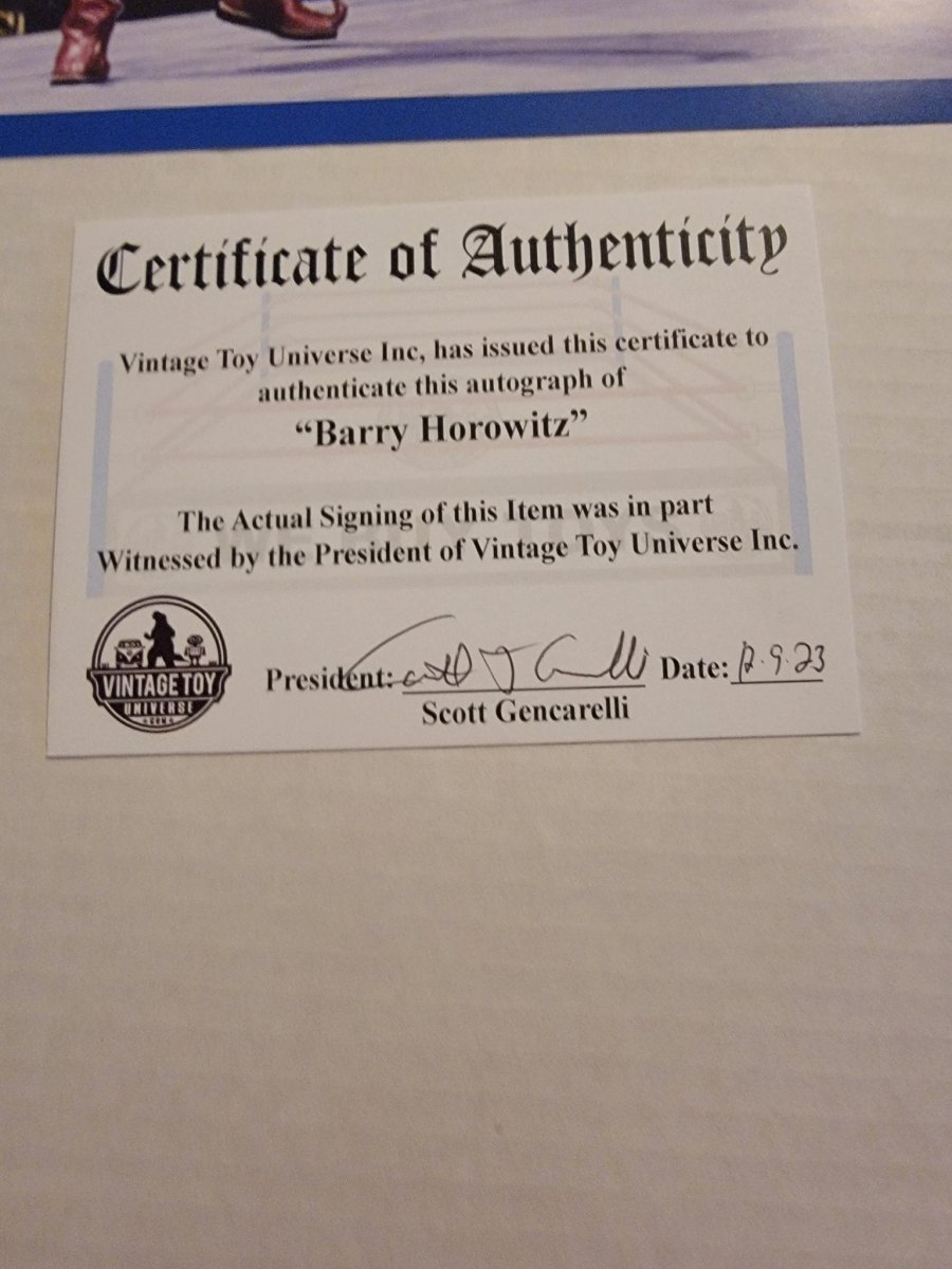 Barry Horowitz Leaping Autographed Photo with COA - Paper Goods - ThrowbackBuys - Amanda's Awesome Finds