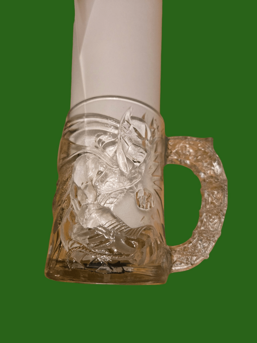 BATMAN FOREVER MOVIE, 1995, CLEAR MUG, McDonalds - Collectible Cups - ThrowbackBuys - Eclecticcherryreseller