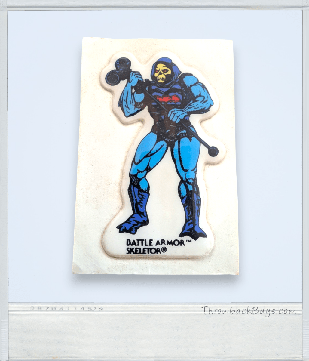 Battle Armor Skeletor Puffy Sticker by Mattel, Inc. - 1984 - Arts & Crafts - ThrowbackBuys - Slaqr Retro Gaming & Collectibles