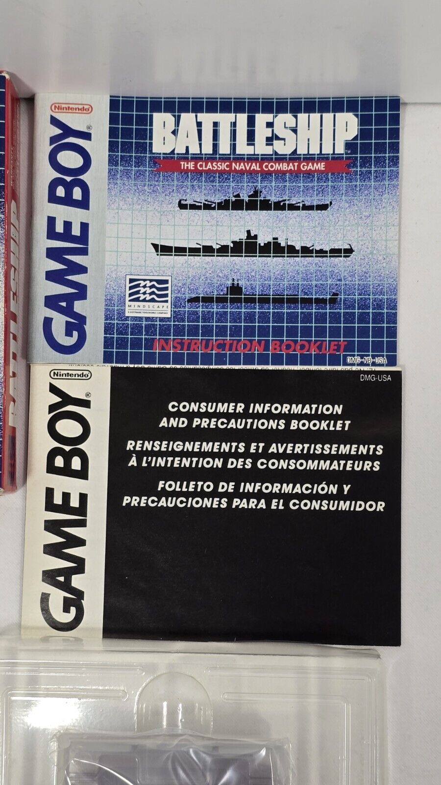 1992 - Battleship Nintendo Game Boy Game CIB Complete