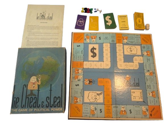 Lie, Cheat & Steal Vintage Board Game - Complete - (1971)