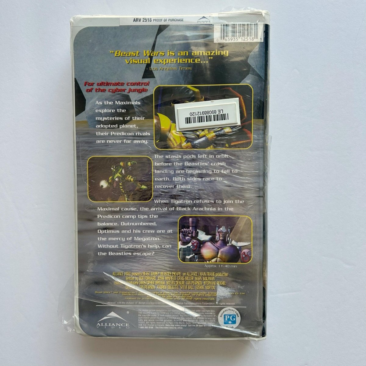 Beast Wars Beasties Escape VHS 1998 Vintage - Movies - ThrowbackBuys - NostalgicEpisodes