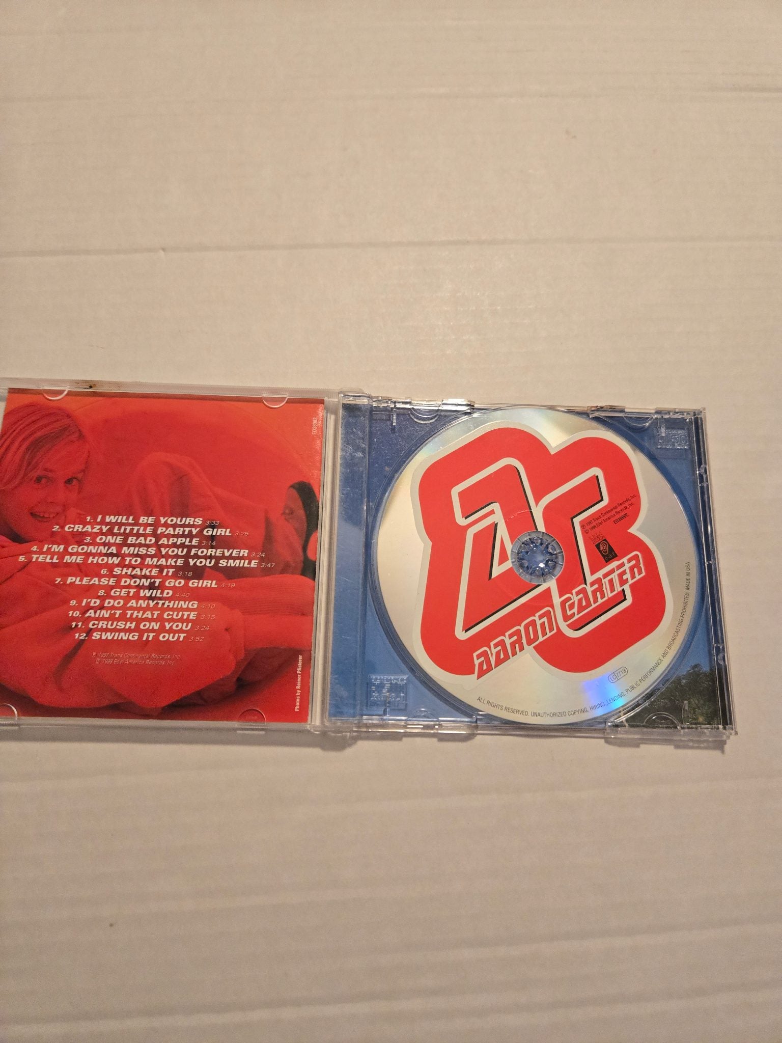 Aaron Carter Self Titled CD