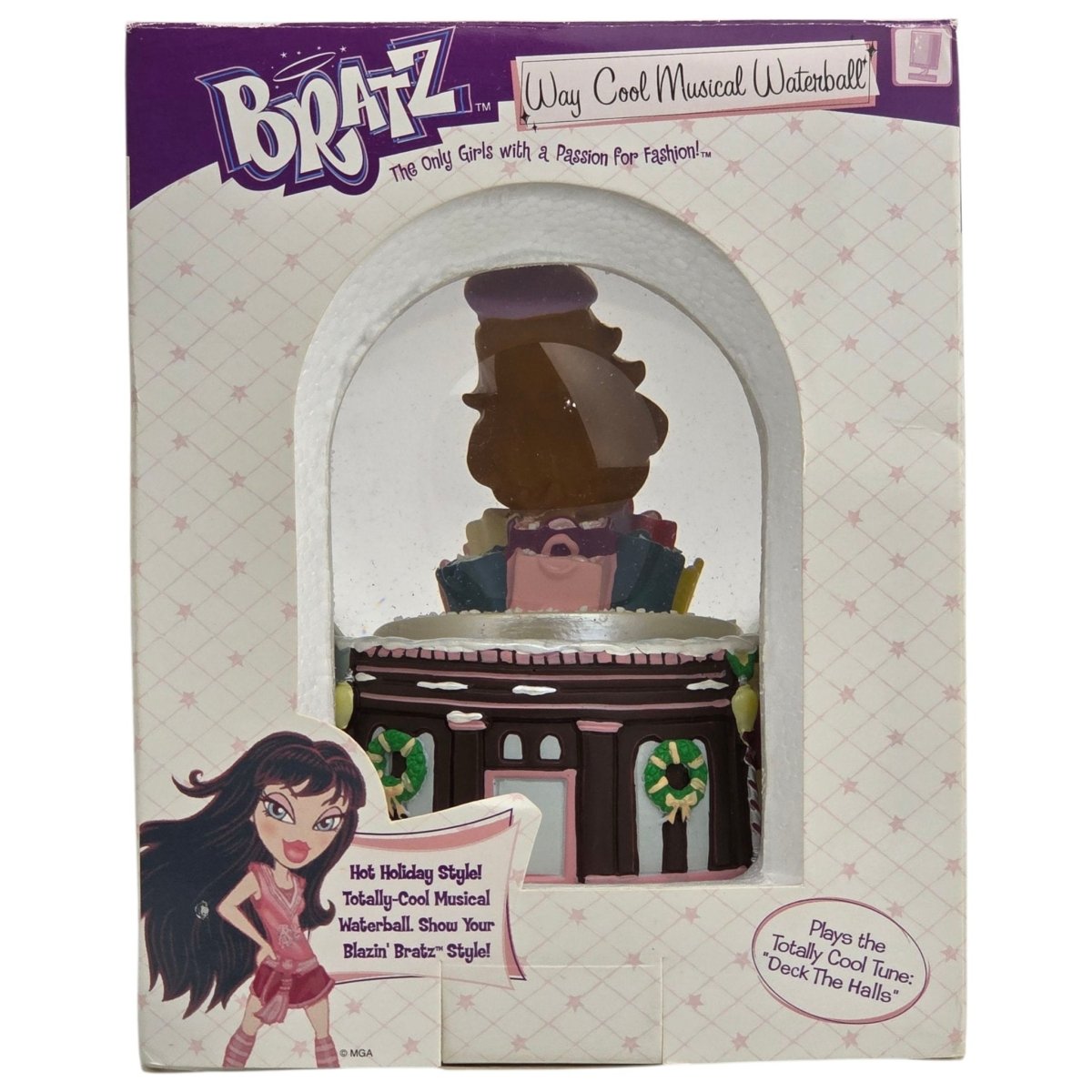 Bratz Way Cool Musical Waterball Snow Globe Plays "Deck the Halls" - MGA Enesco - Decor - ThrowbackBuys - A N E 1 Stop Shop