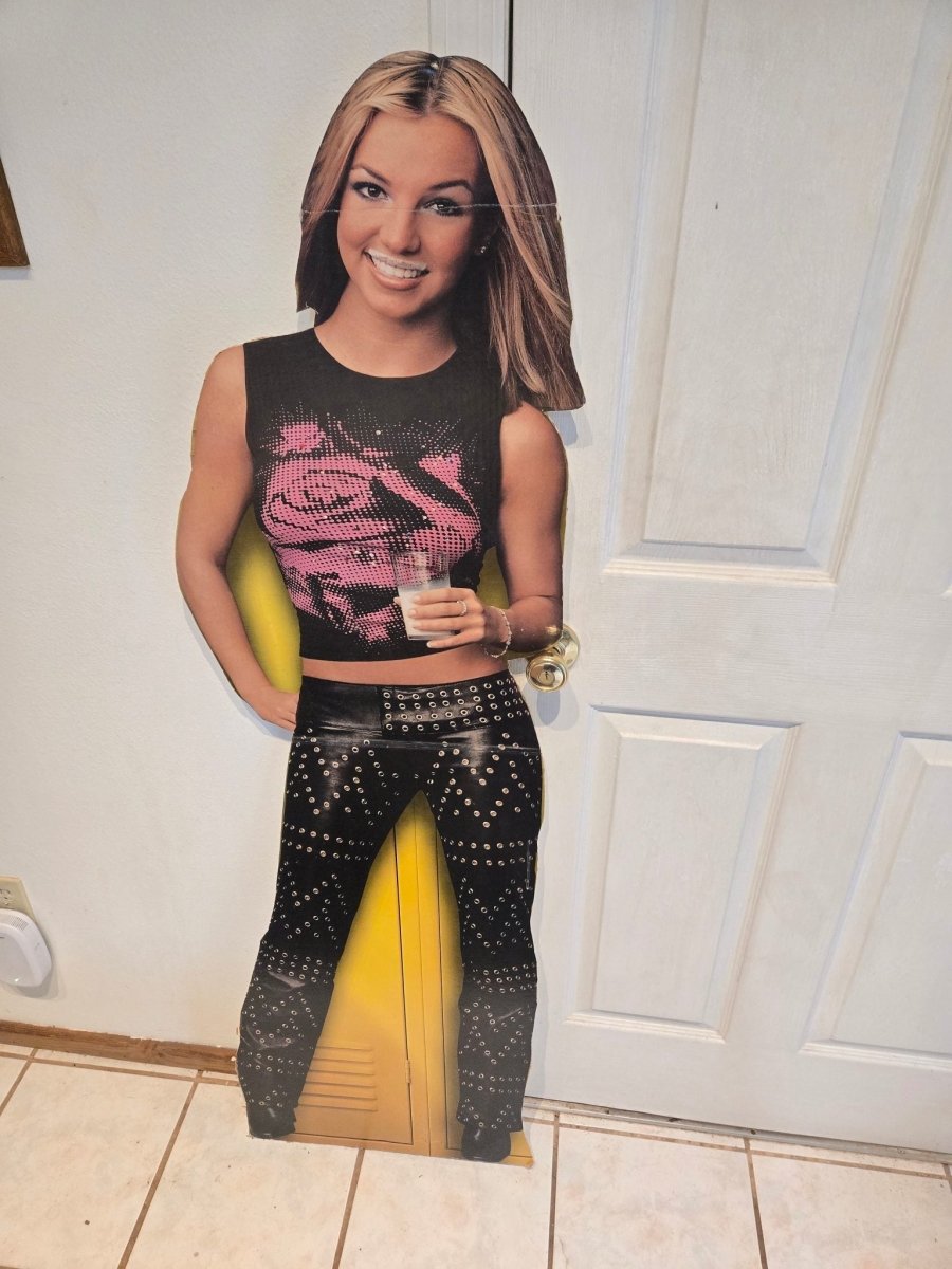 Britney Spears Got Milk? Ad Vintage Y2K Cardboard Cutout - Paper Goods - ThrowbackBuys - Amanda's Awesome Finds