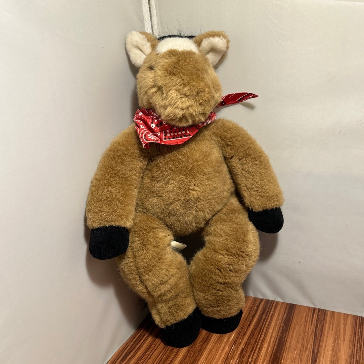Build - a - Bear BABW Brown Horse Pony 18" Plush Cowboy Western Retired Vintage - Action Figures & Collectibles - ThrowbackBuys - Raybar121