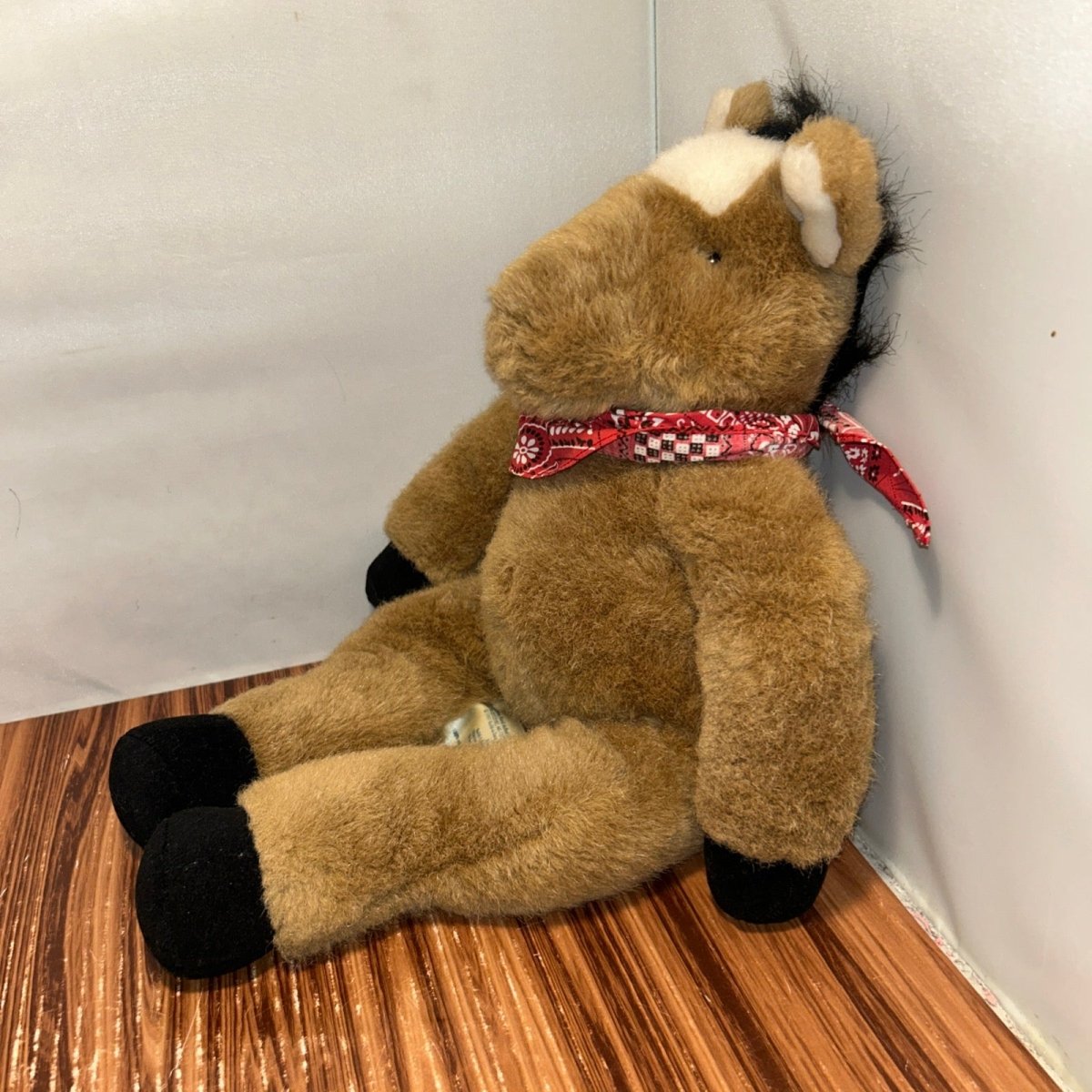 Build - a - Bear BABW Brown Horse Pony 18" Plush Cowboy Western Retired Vintage - Action Figures & Collectibles - ThrowbackBuys - Raybar121