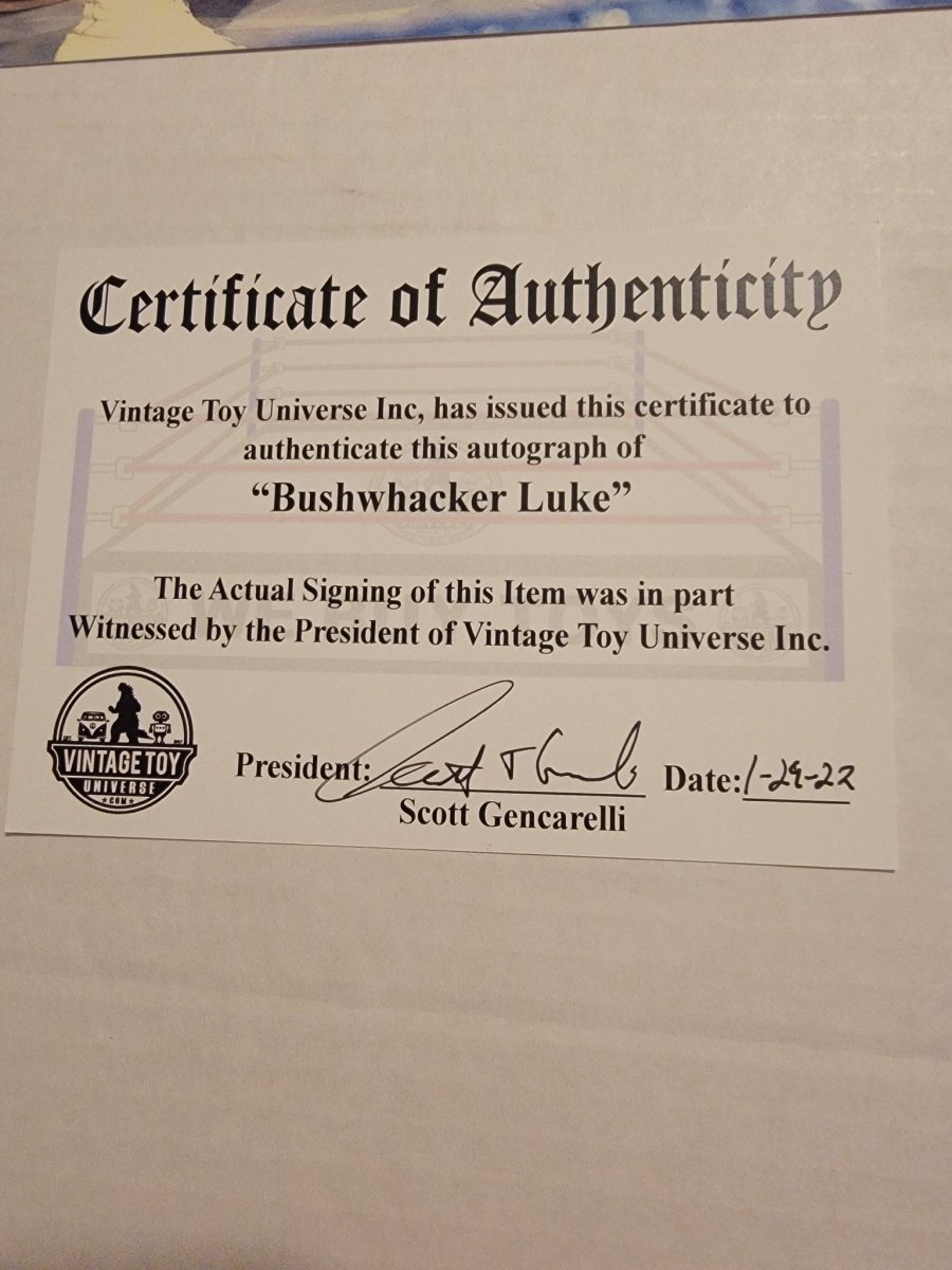 Bushwhacker Luke Camo Autographed Photo with COA - Paper Goods - ThrowbackBuys - Amanda's Awesome Finds