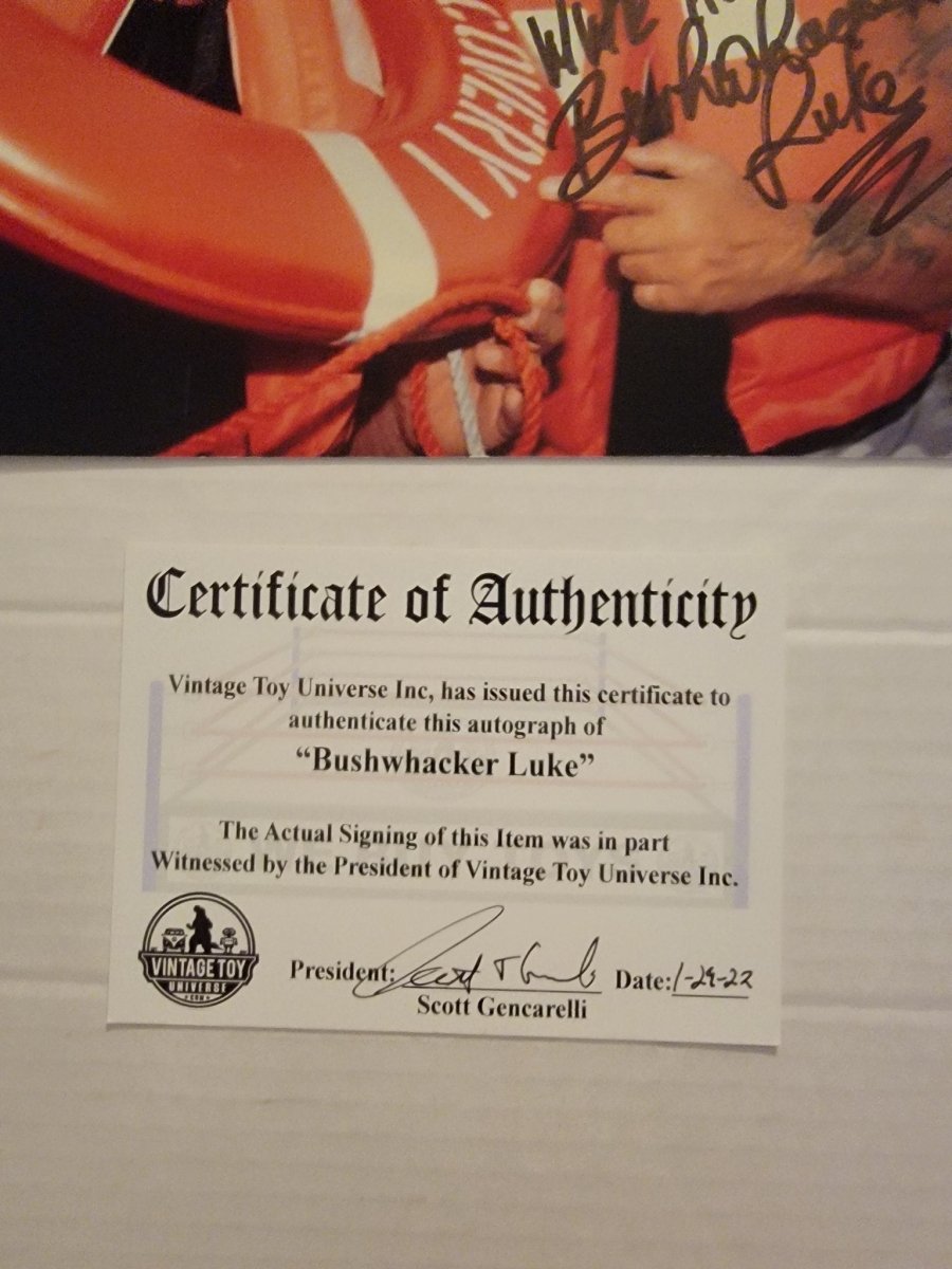 Bushwhackers Luke and Butch Autographed Luke Photo with COA - Paper Goods - ThrowbackBuys - Amanda's Awesome Finds