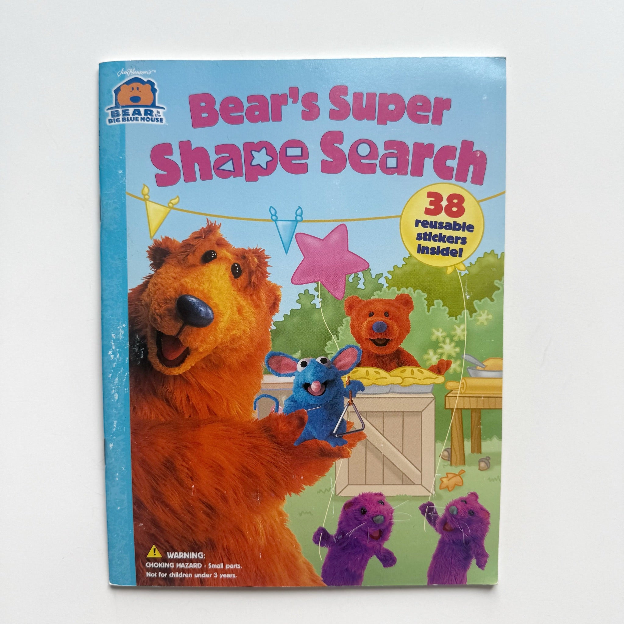 Bear in the Big Blue House Bear's Super Shape Search Sticker Book 2001