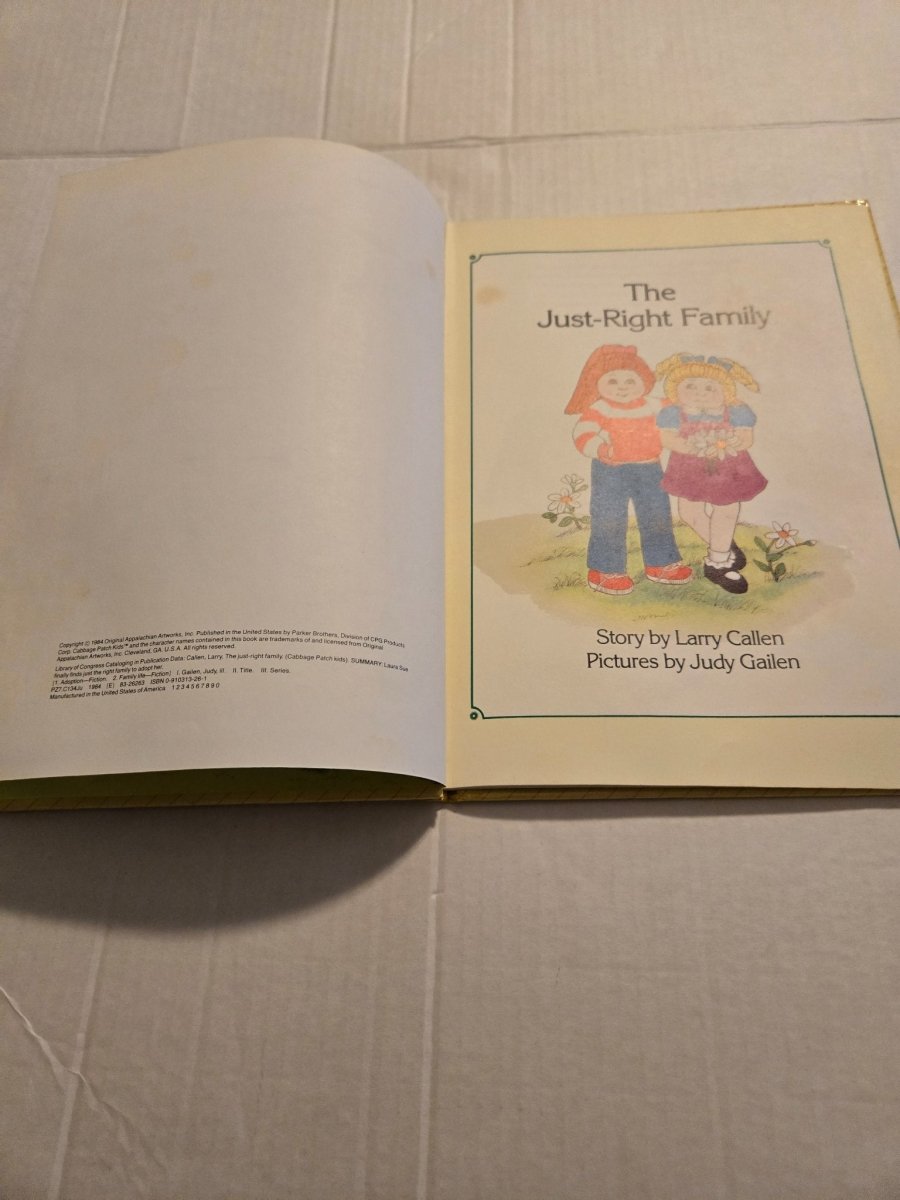 Cabbage Patch Kids The Just - Right Family Story Book - Books - ThrowbackBuys - Amanda's Awesome Finds