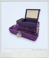 Caboodles Color Collisions Organizer w/ Mirror Purple Marble Case - 1990s - Decorative Trays - ThrowbackBuys - Slaqr Retro Gaming & Collectibles