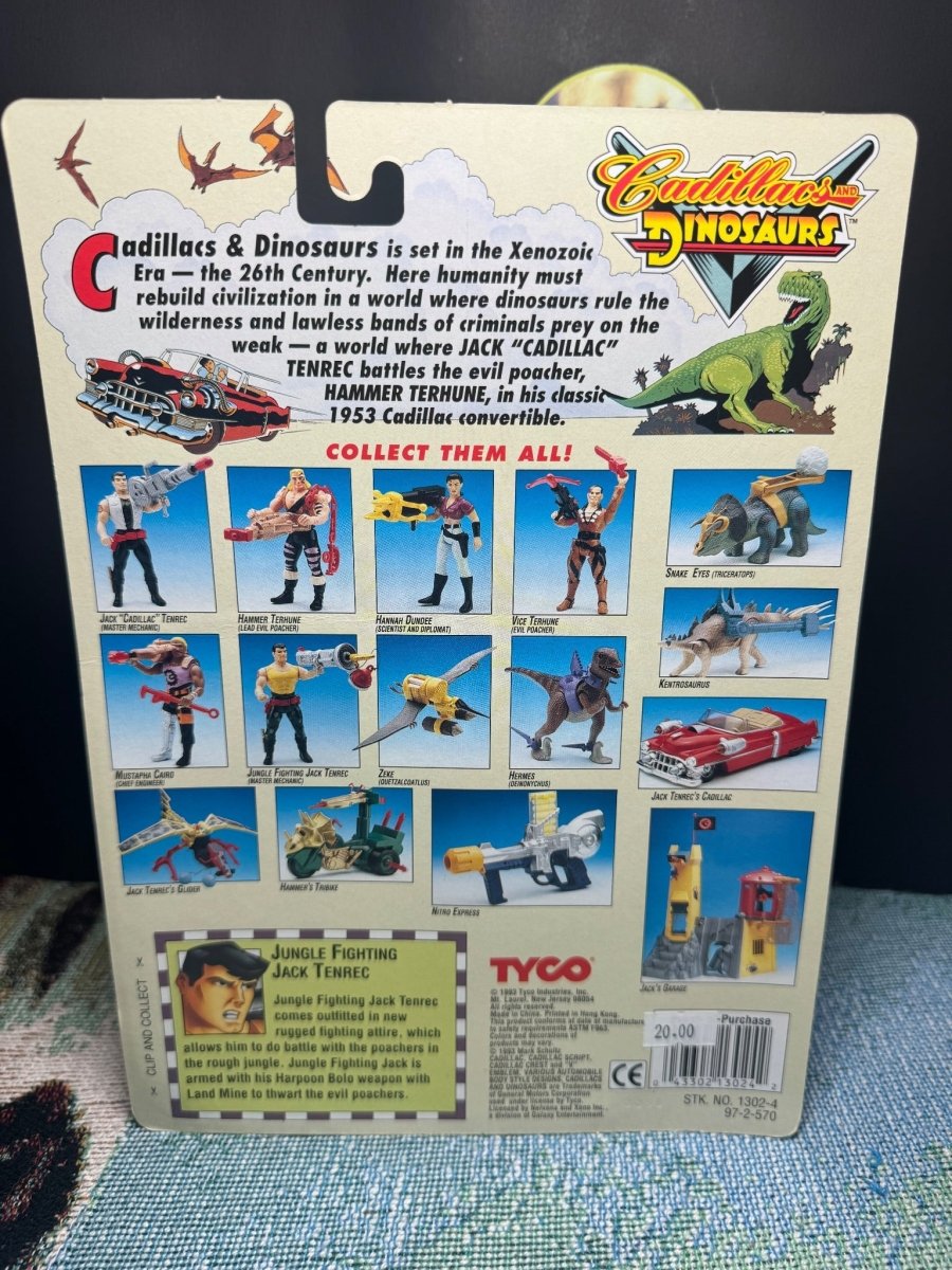 Cadillacs and Dinosaurs Jungle Fighting Jack Tenrec - Action Figures - Carded - ThrowbackBuys -Toys From The Crypt