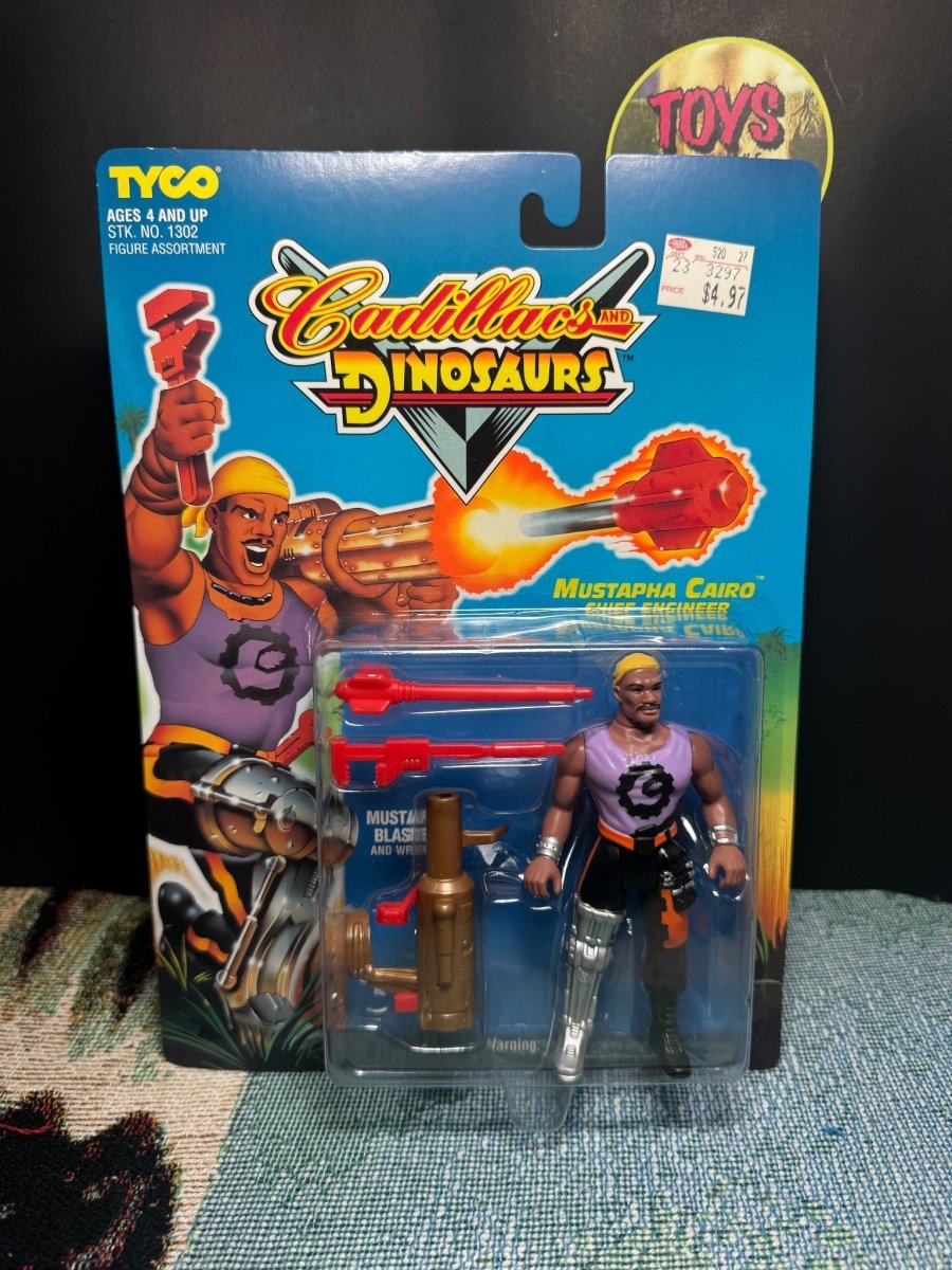 Cadillacs and Dinosaurs Mustapha Cairo - Action Figures - Carded - ThrowbackBuys -Toys From The Crypt