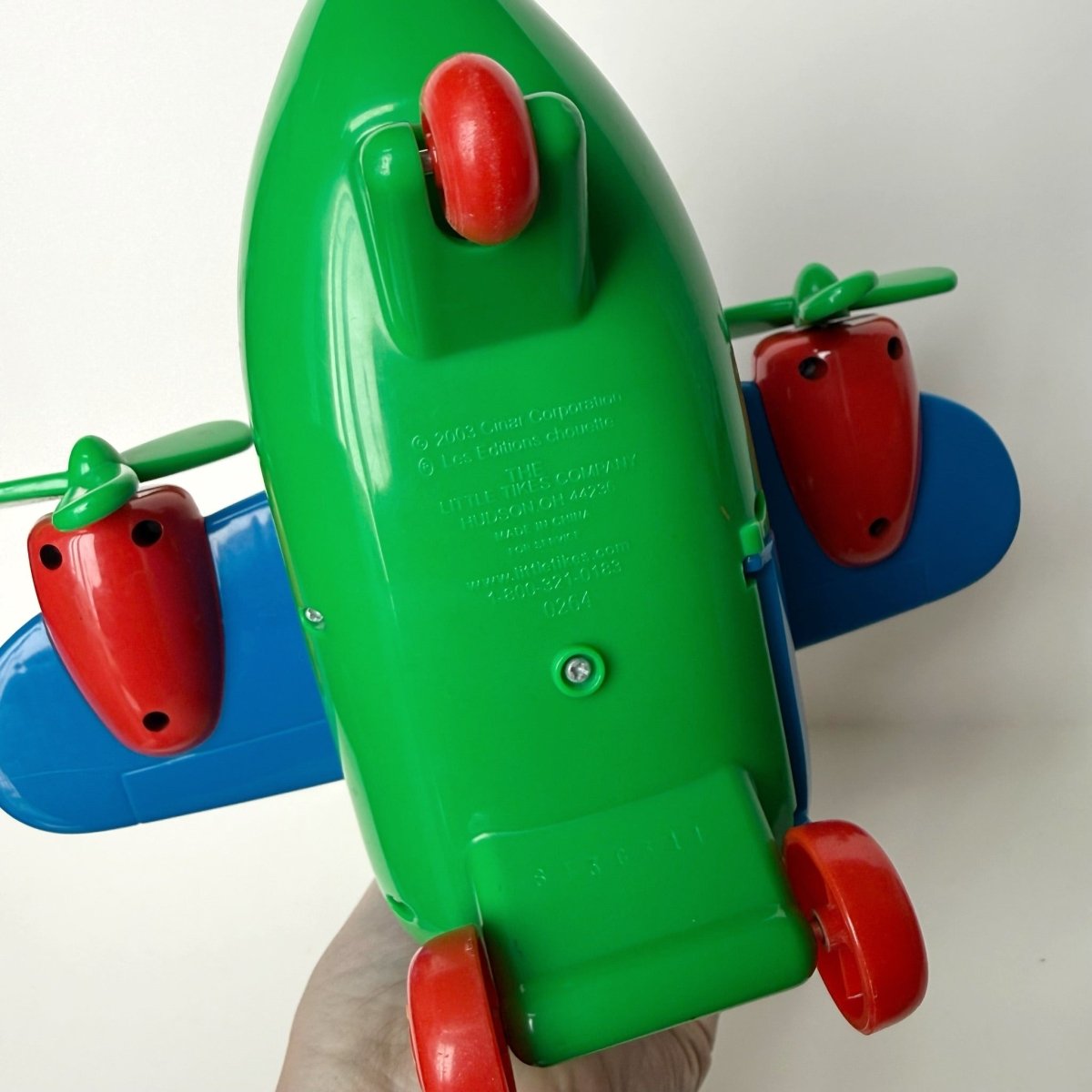 Caillou Airplane with Rotating Propellers 2003 - Collectible Toys - ThrowbackBuys -NostalgicEpisodes