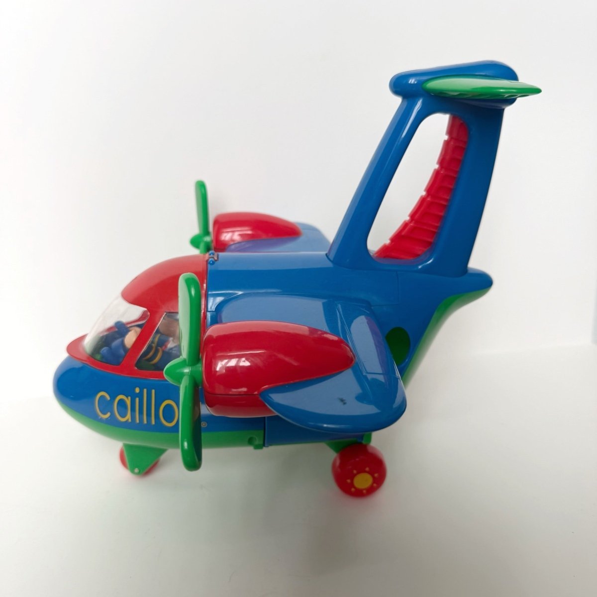 Caillou Airplane with Rotating Propellers 2003 - Collectible Toys - ThrowbackBuys -NostalgicEpisodes