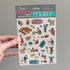 Carlton Cards Sticker Picture Camping Vintage Sealed - Memorabilia - ThrowbackBuys - NostalgicEpisodes