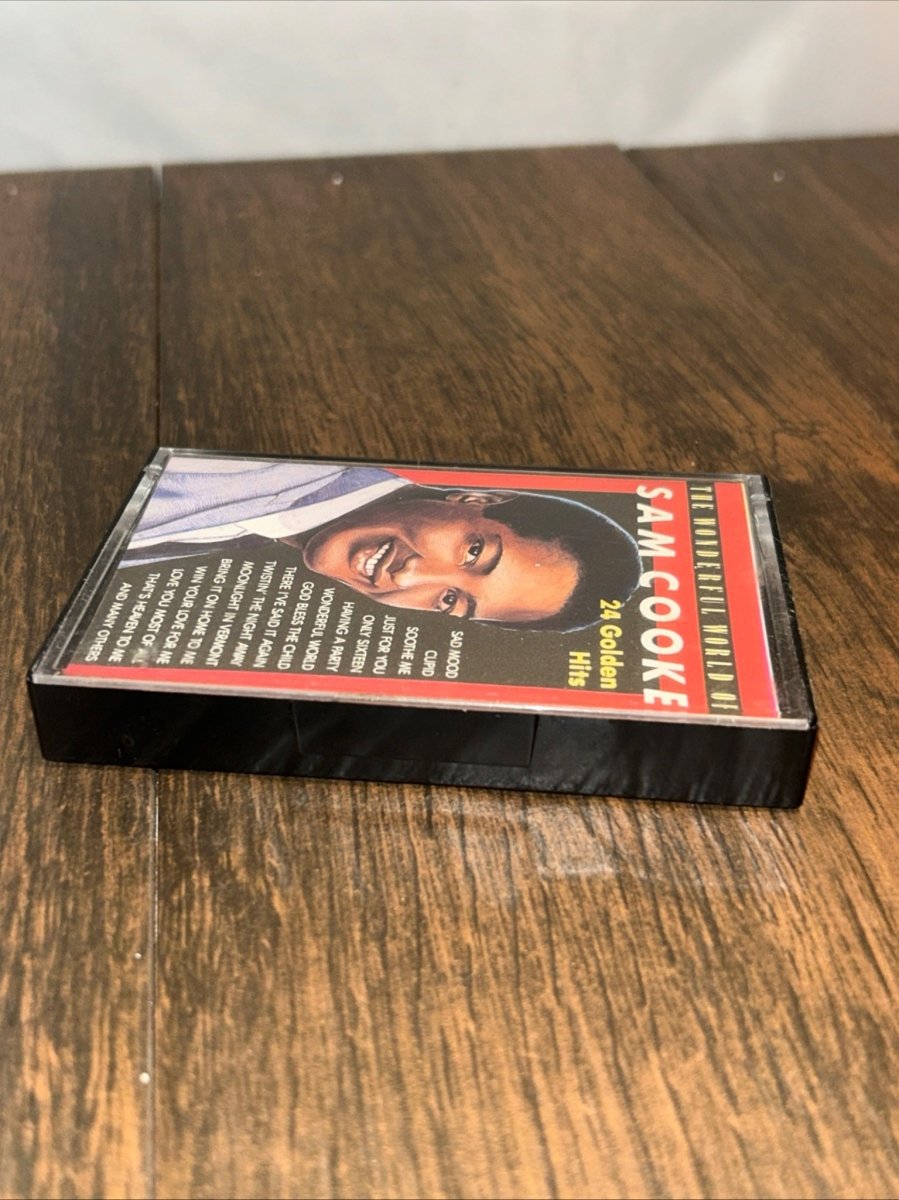 Cassette Tape Album, Sam Cooke, 24 Golden Hits The Wonderful World Of Sam Cooke - Cassette Tapes - ThrowbackBuys - Raybar121