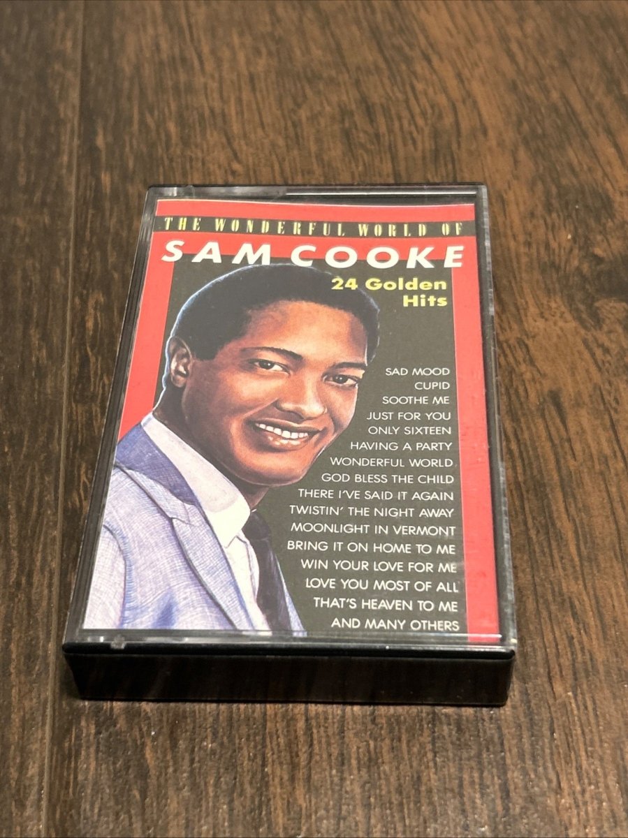 Cassette Tape Album, Sam Cooke, 24 Golden Hits The Wonderful World Of Sam Cooke - Cassette Tapes - ThrowbackBuys - Raybar121