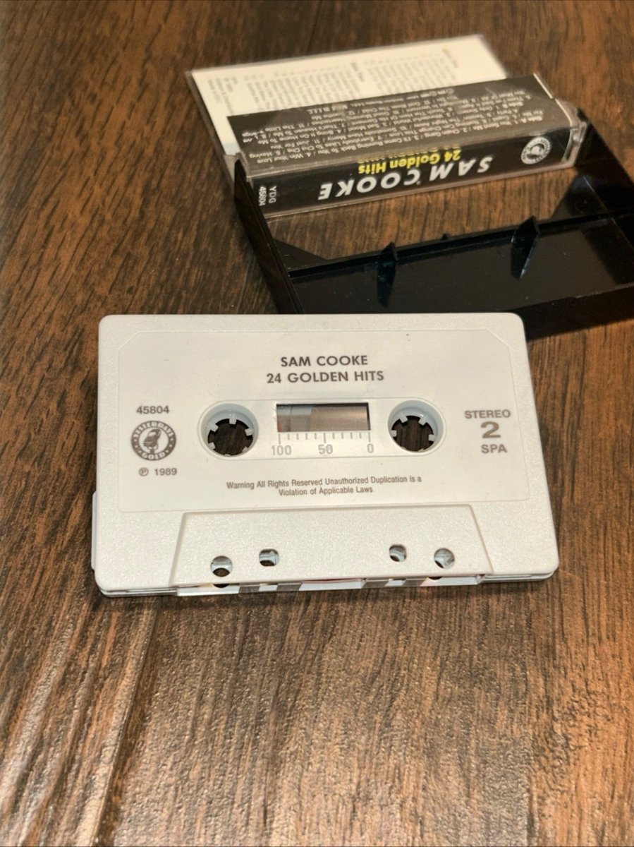 Cassette Tape Album, Sam Cooke, 24 Golden Hits The Wonderful World Of Sam Cooke - Cassette Tapes - ThrowbackBuys - Raybar121