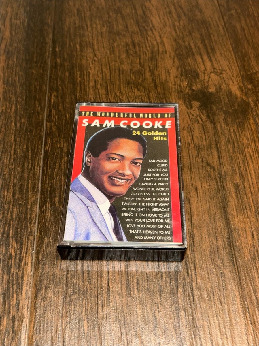 Cassette Tape Album, Sam Cooke, 24 Golden Hits The Wonderful World Of Sam Cooke - Cassette Tapes - ThrowbackBuys - Raybar121