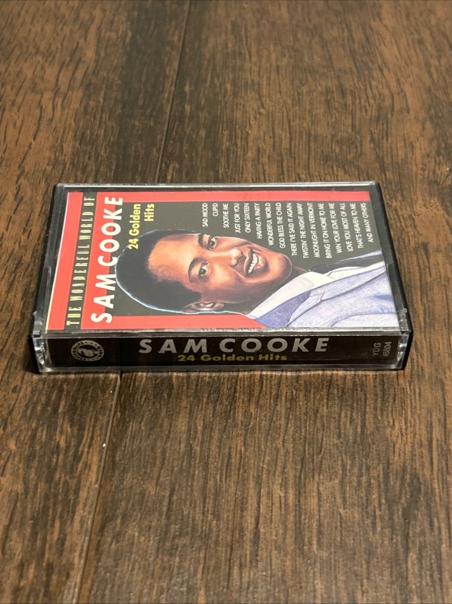 Cassette Tape Album, Sam Cooke, 24 Golden Hits The Wonderful World Of Sam Cooke - Cassette Tapes - ThrowbackBuys - Raybar121