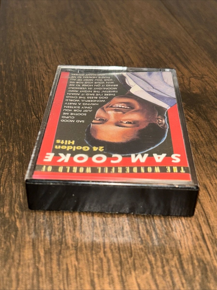 Cassette Tape Album, Sam Cooke, 24 Golden Hits The Wonderful World Of Sam Cooke - Cassette Tapes - ThrowbackBuys - Raybar121