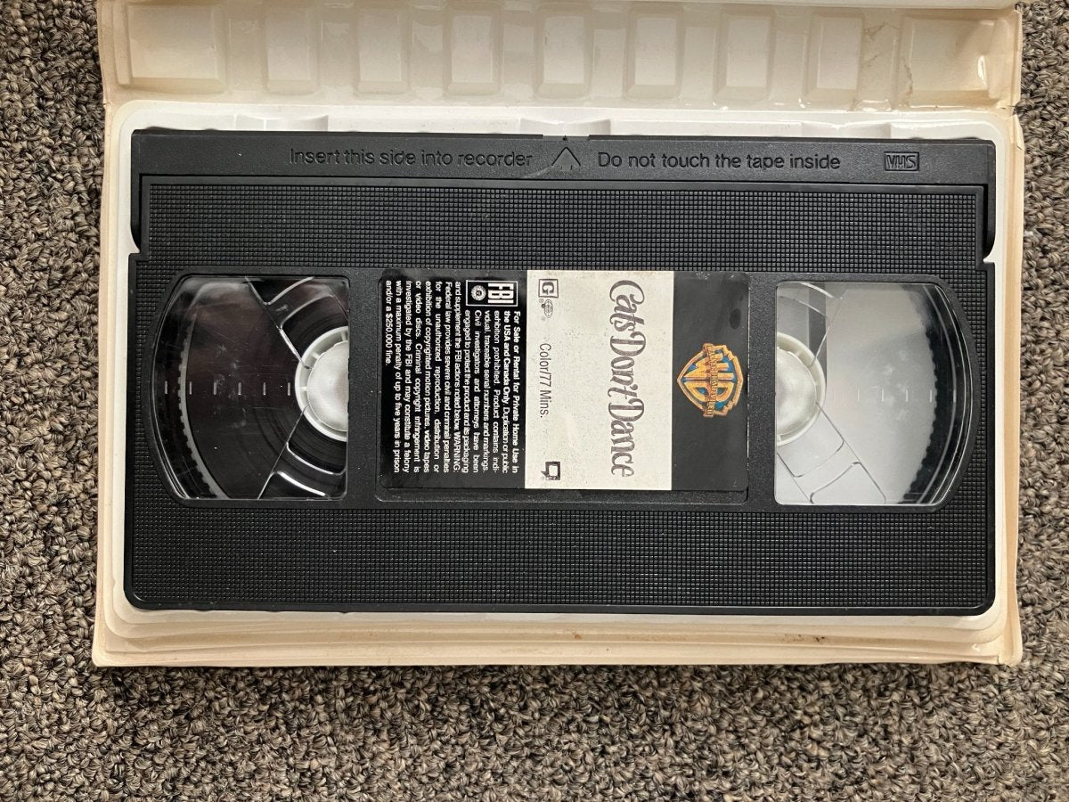 Cats Don't Dance VHS Tape - VHS - ThrowbackBuys - The Rickstalgia Shop