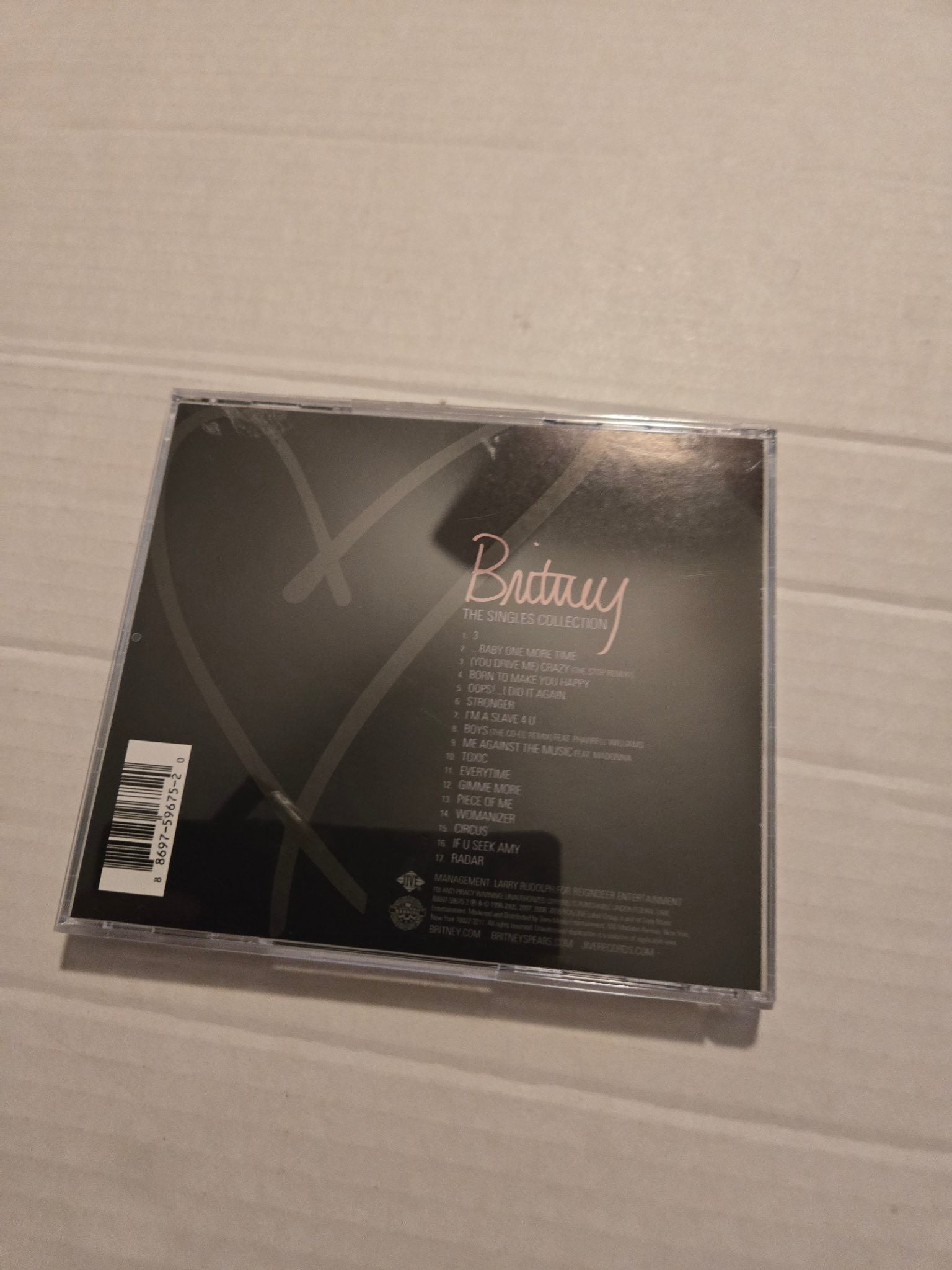 Britney Spears The Singles Collection CD