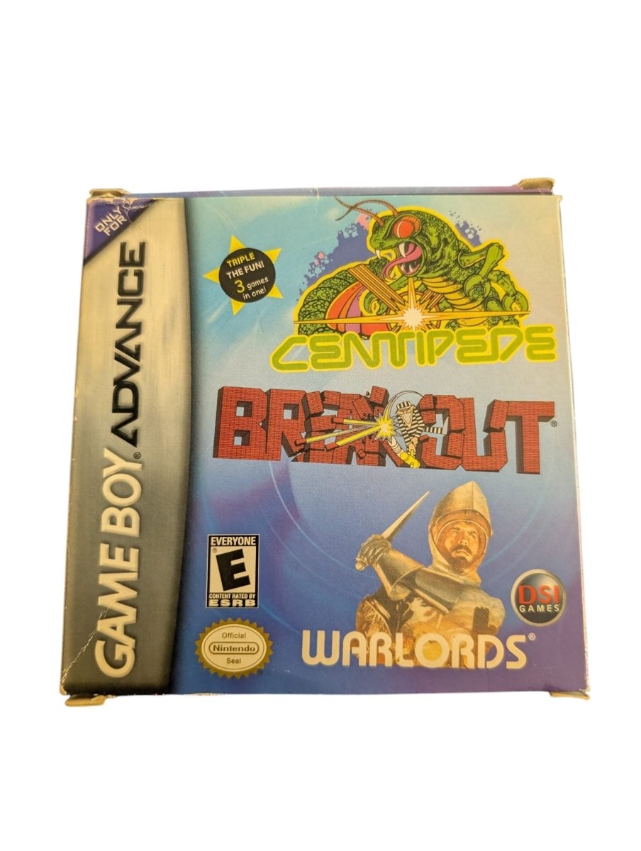 Centipede/Breakout/Warlords - Complete in Box - Gameboy Advance - 2005 - Video Games - ThrowbackBuys -Slaqr Retro Gaming & Collectibles