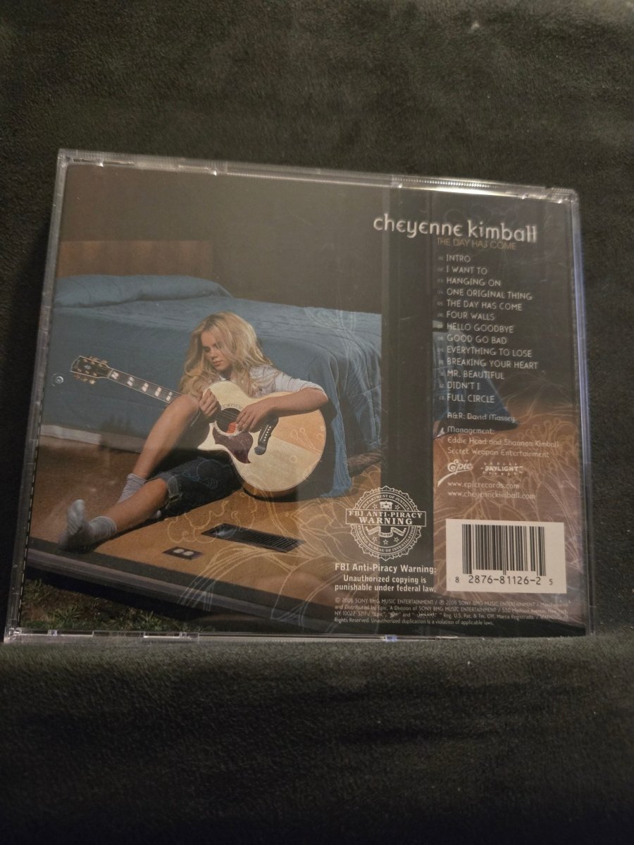 Cheyenne Kimball The Day Has Come CD - CDs - ThrowbackBuys -Amanda's Awesome Finds