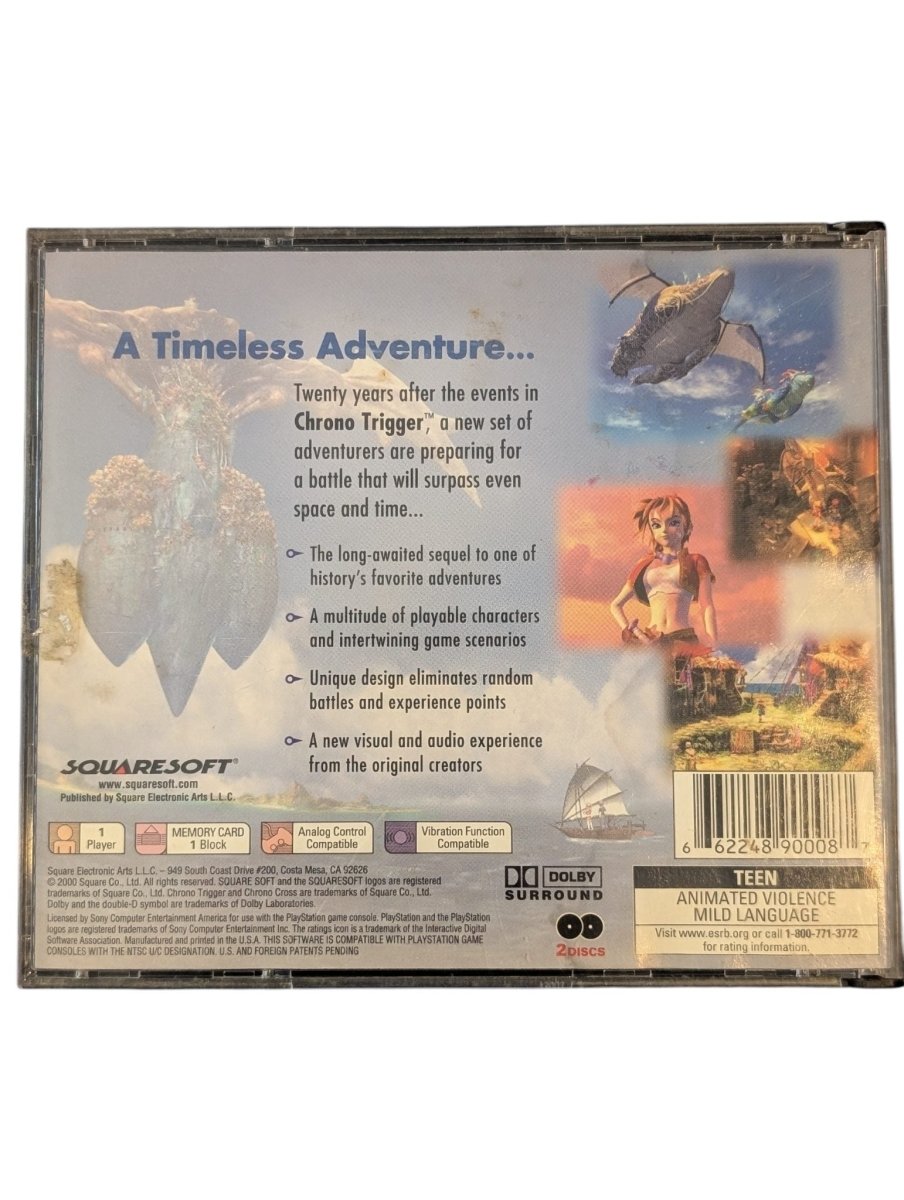 Chrono Cross - Playstation 1 (PS1) - 1999 - Tested/Works - Video Games - ThrowbackBuys -Slaqr Retro Gaming & Collectibles