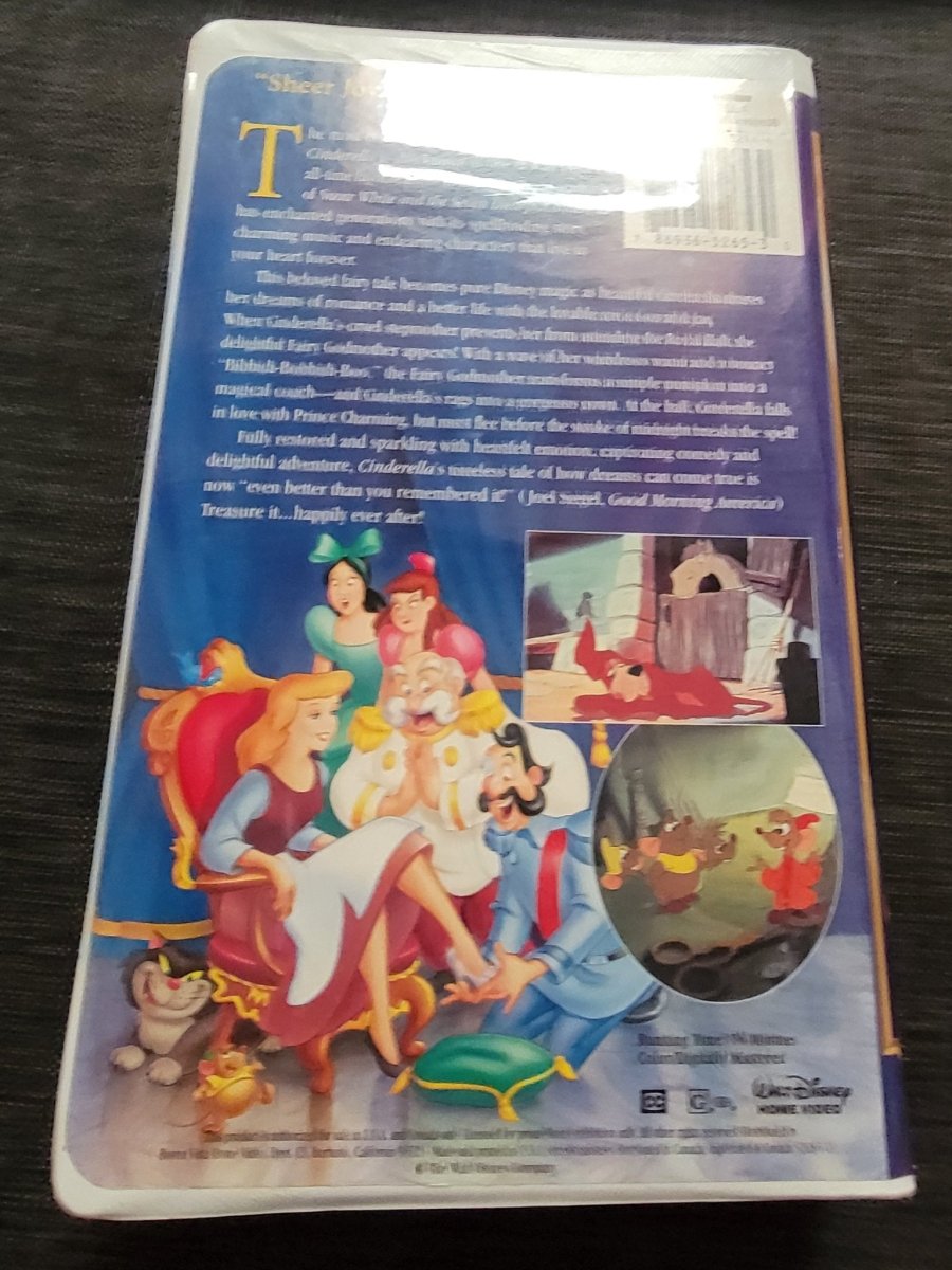 Cinderella VHS Tape Clamshell - VHS - ThrowbackBuys - Amanda's Awesome Finds