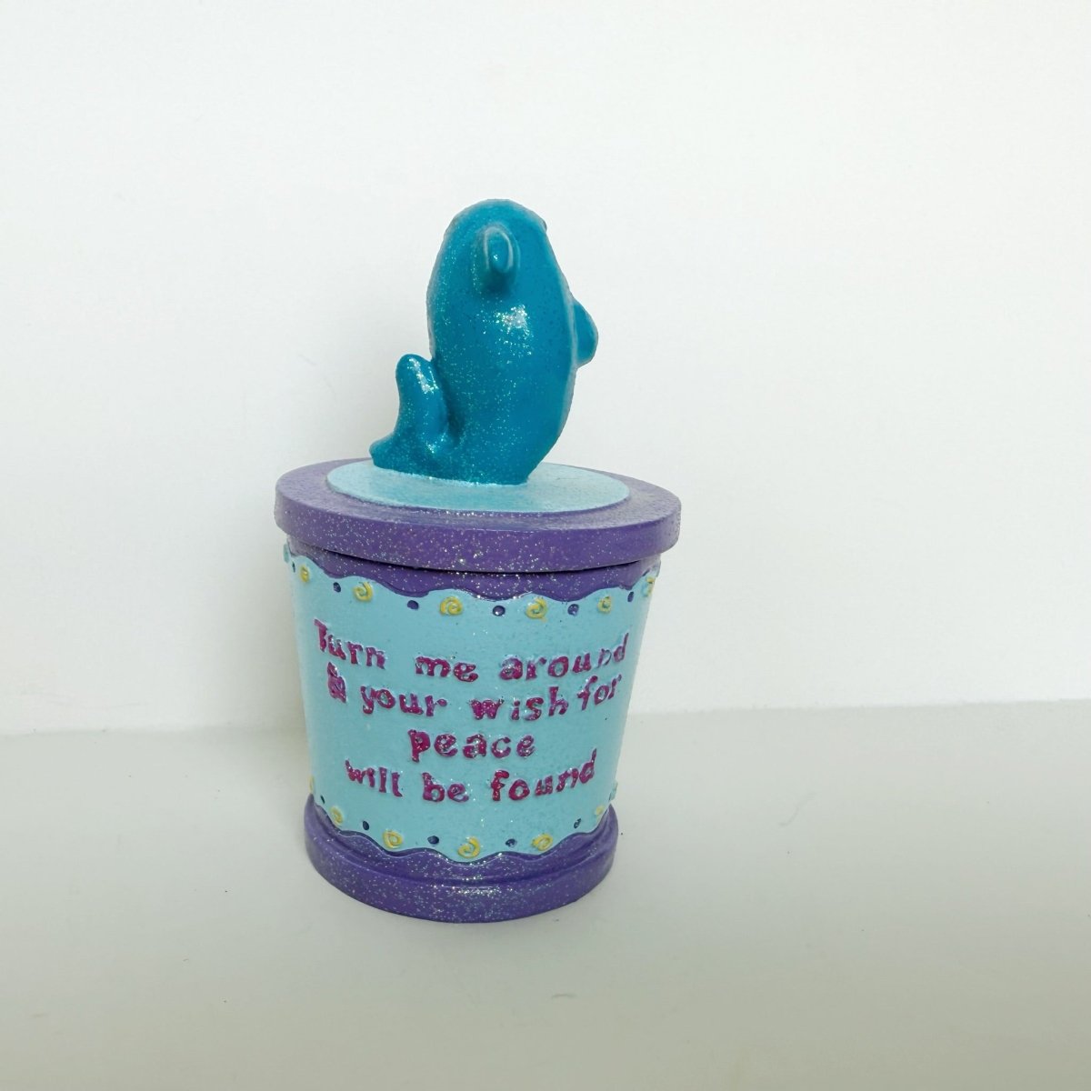 Claire's Wish Friends Trinket Box Y2K Dolphin - Decor - ThrowbackBuys -NostalgicEpisodes