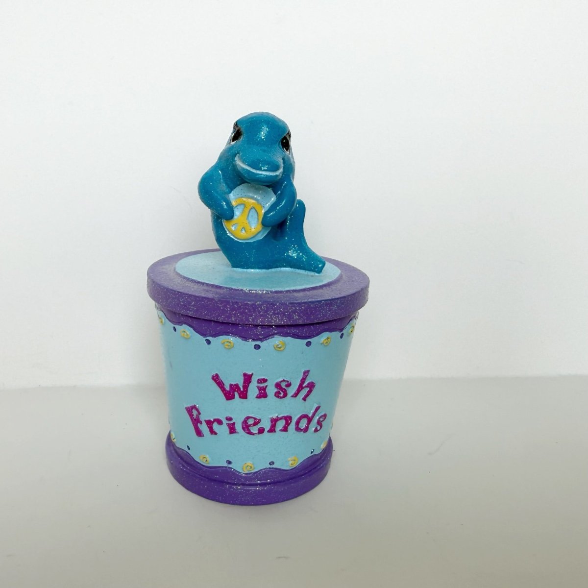 Claire's Wish Friends Trinket Box Y2K Dolphin - Decor - ThrowbackBuys -NostalgicEpisodes