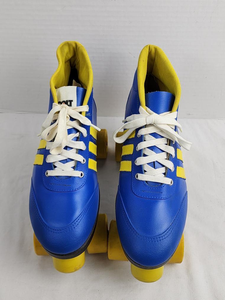 1980s - Colt Roller Skates - Men's US 9.5, Vintage Blue/Yellow