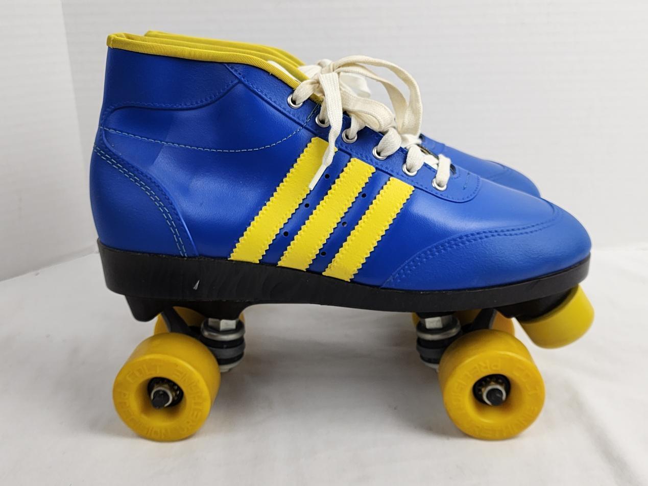 1980s - Colt Roller Skates - Men's US 9.5, Vintage Blue/Yellow