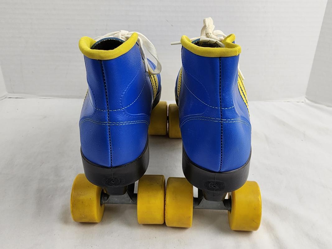 1980s - Colt Roller Skates - Men's US 9.5, Vintage Blue/Yellow