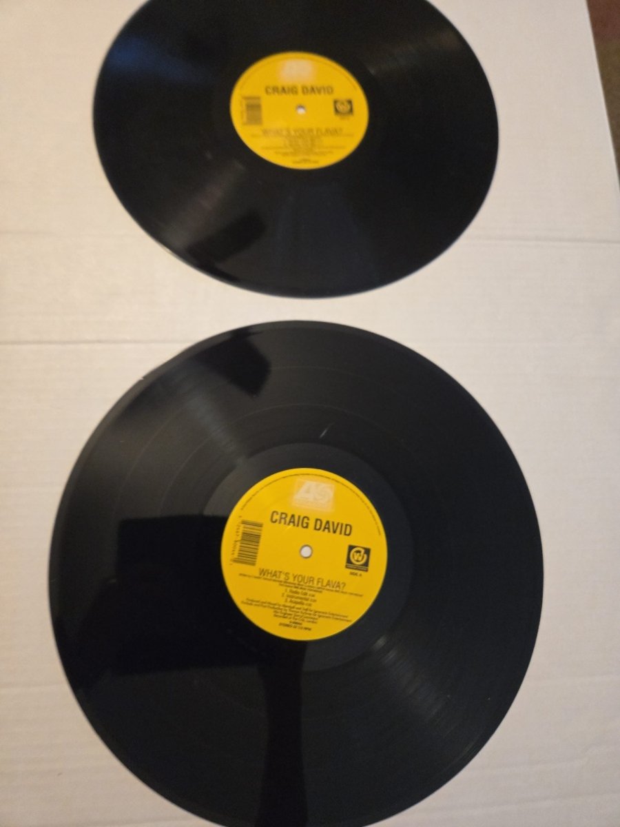 Craig David What's Your Flava 12" Vinyl - Vinyl - ThrowbackBuys -Amanda's Awesome Finds