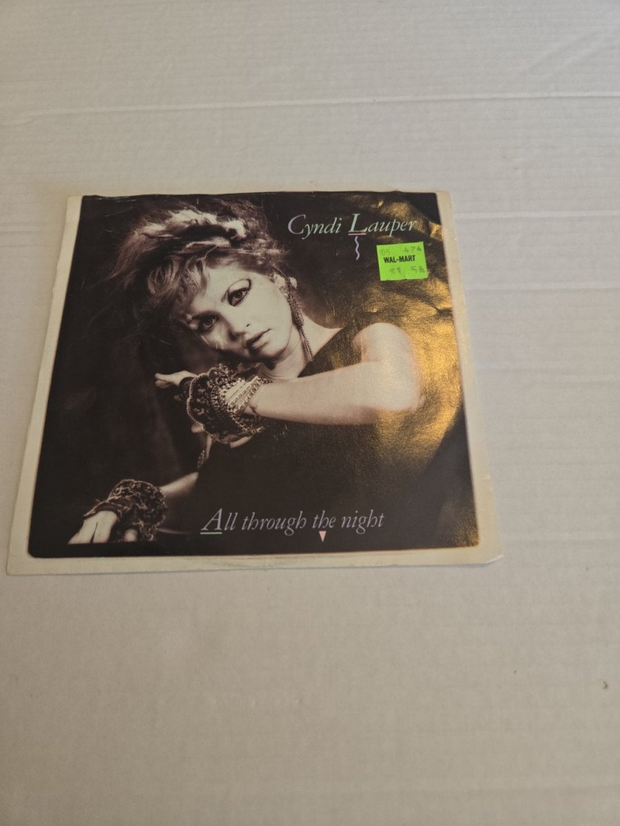 Cyndi Lauper All Through The Night 45 RPM Vinyl Record - Vinyl - ThrowbackBuys - Amanda's Awesome Finds