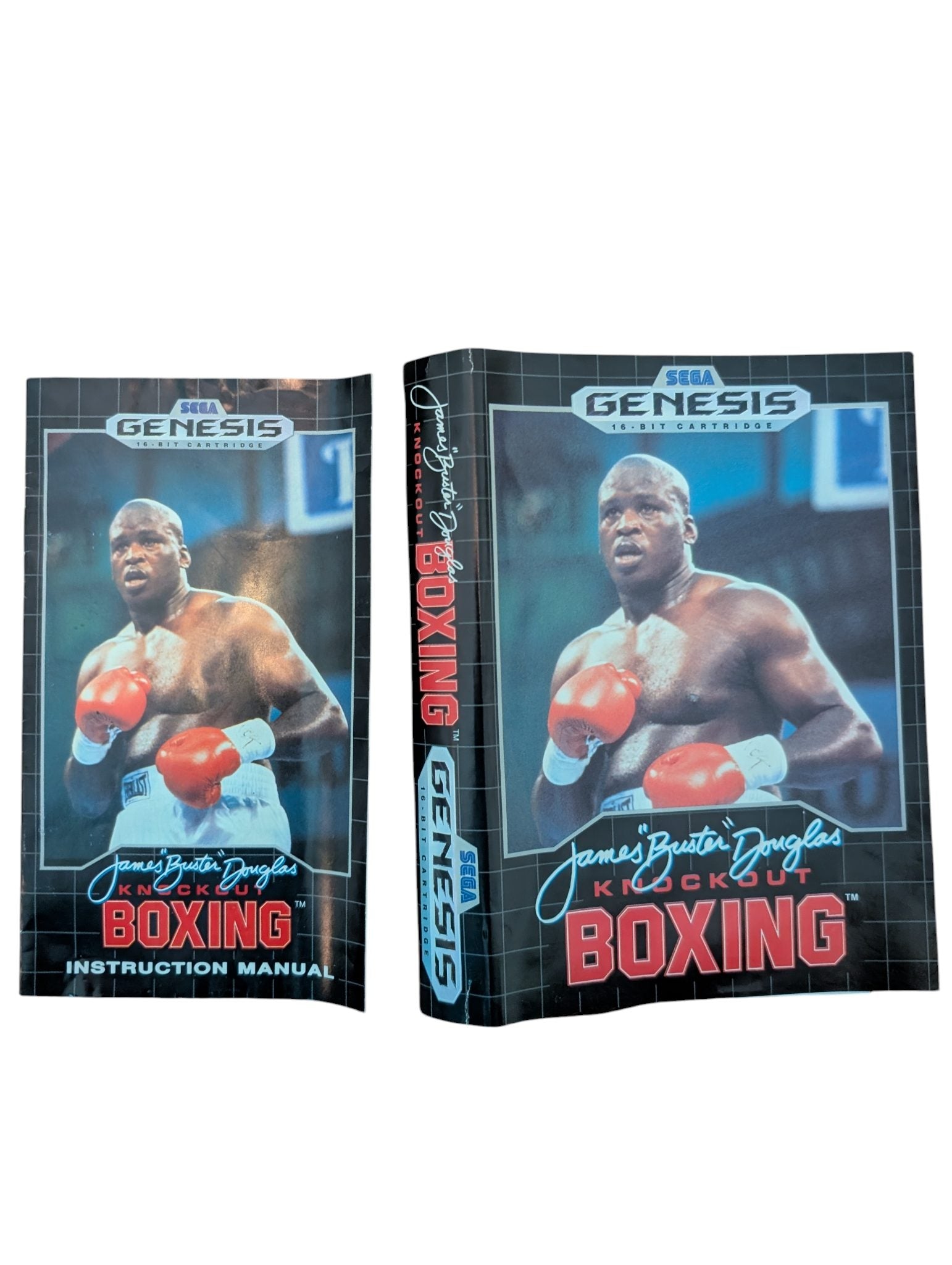James 'Buster' Douglas Knockout Boxing - Box Art & Manual - SEGA Genesis - (1990)